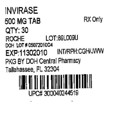 PRINCIPAL DISPLAY PANEL - 500 mg Tablets Bottle