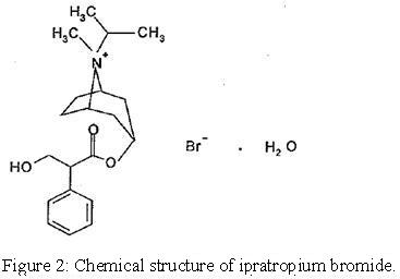 Figure 2: Chemical structure of ipratropium bromide. 
