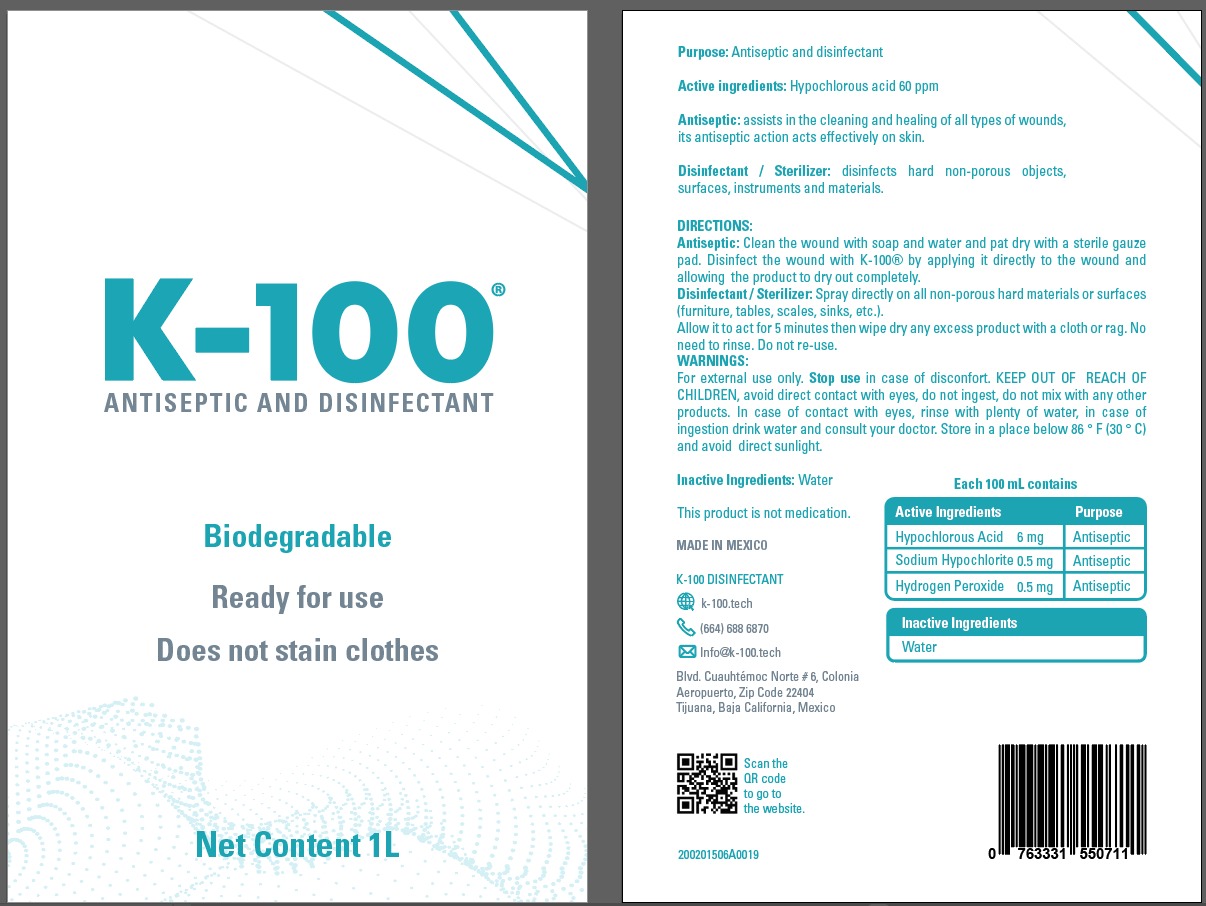 K-100 ANTISEPTIC AND DISINFECTANT