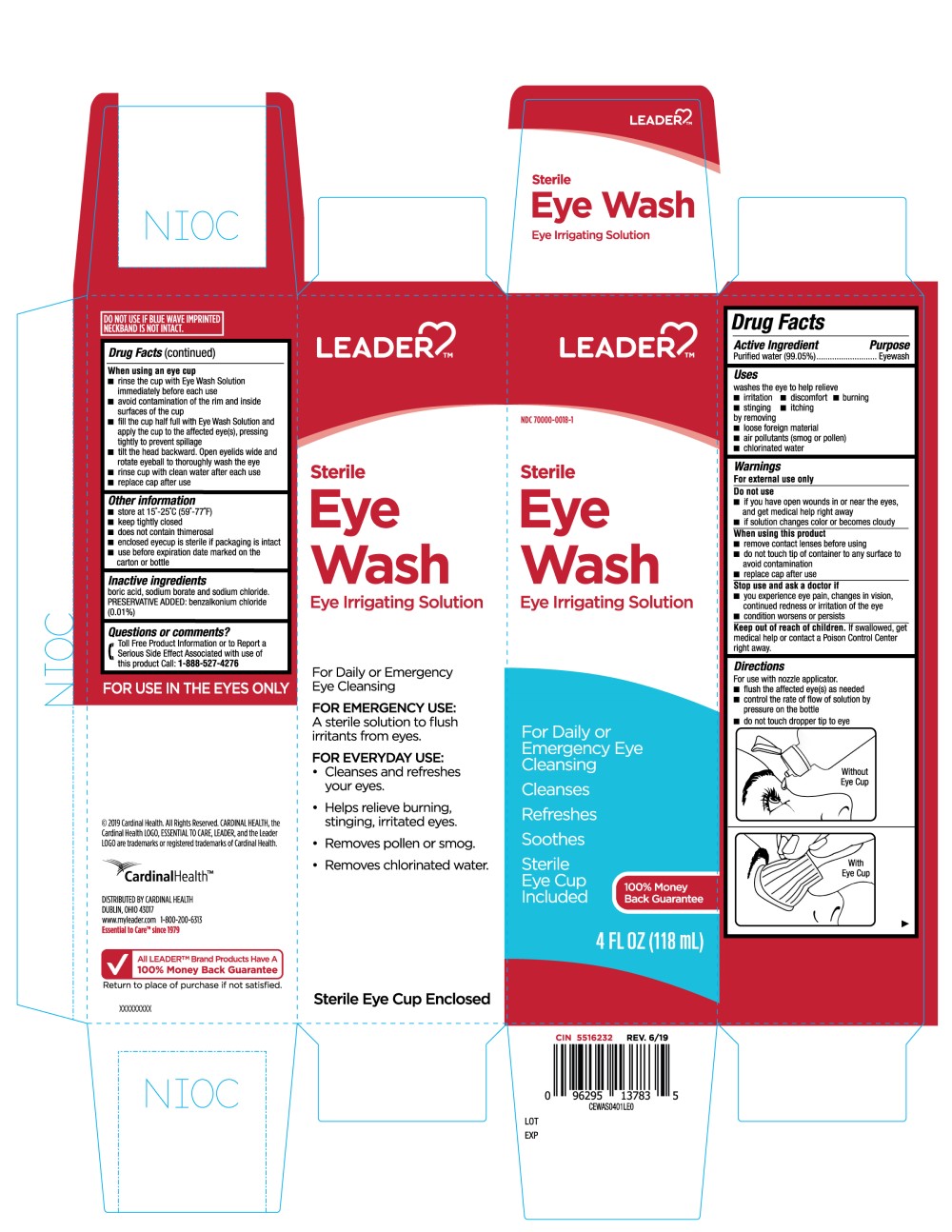 Leader Eye Wash | Purified Water Liquid while Breastfeeding