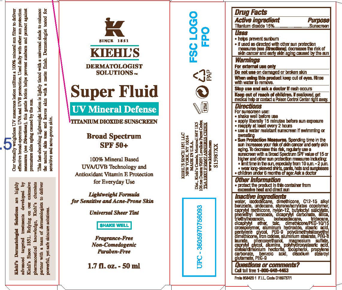 Kiehls Since 1851 Dermatologist Solutions Superfluid Uv Mineral Defense Broad Spectrum Spf 50 Plus Sunscreen Breastfeeding