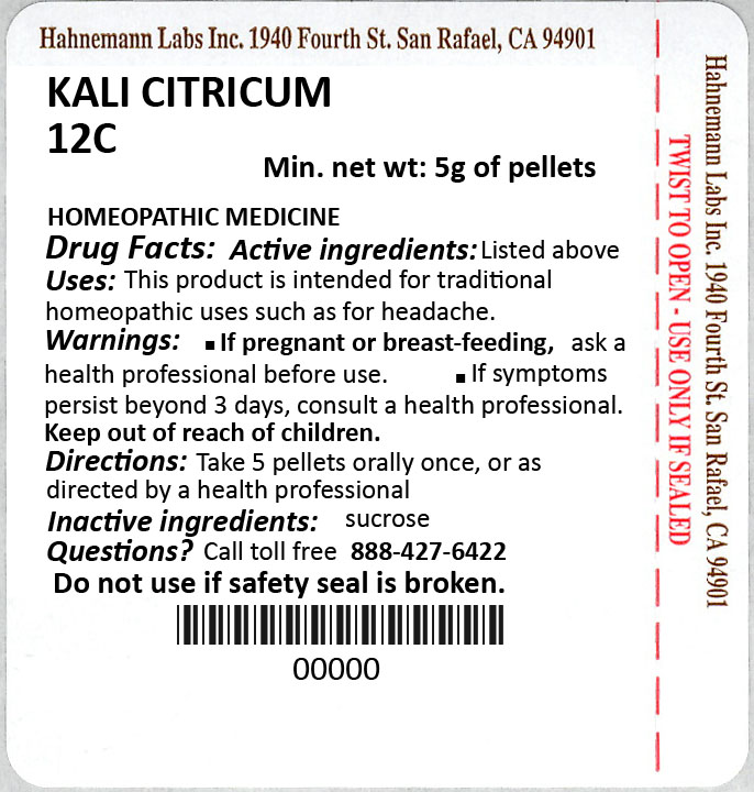 Kali Citricum 12C 5g