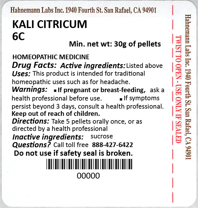 Kali Citricum 6C 30g