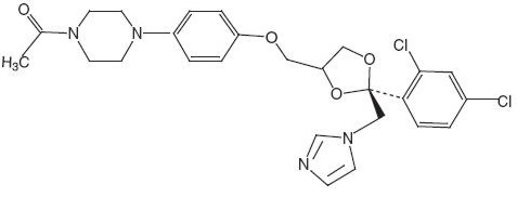 Ketoconazole structural formula