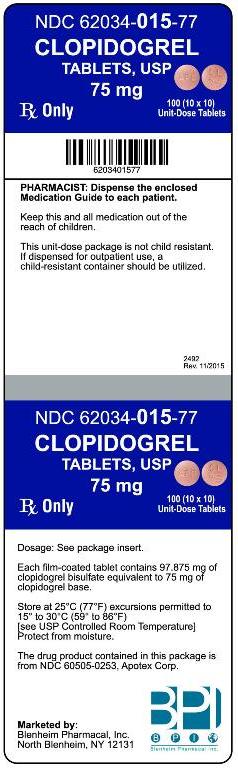 Label Graphic-Clopidogrel 75mg 100s
