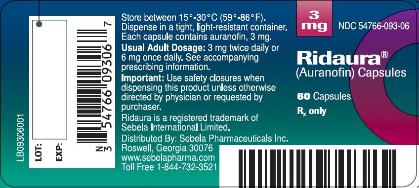 Ridaura 3 mg Bottle Label