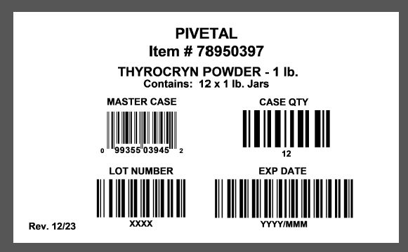 image of container case label 1 lb