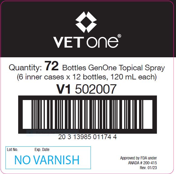 image of 120 mL master case label