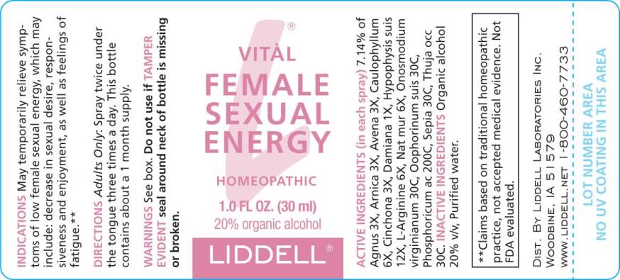 Vital Female Sexual Energy  label