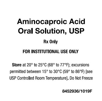 Aminocaproic Acid Oral Solution Label