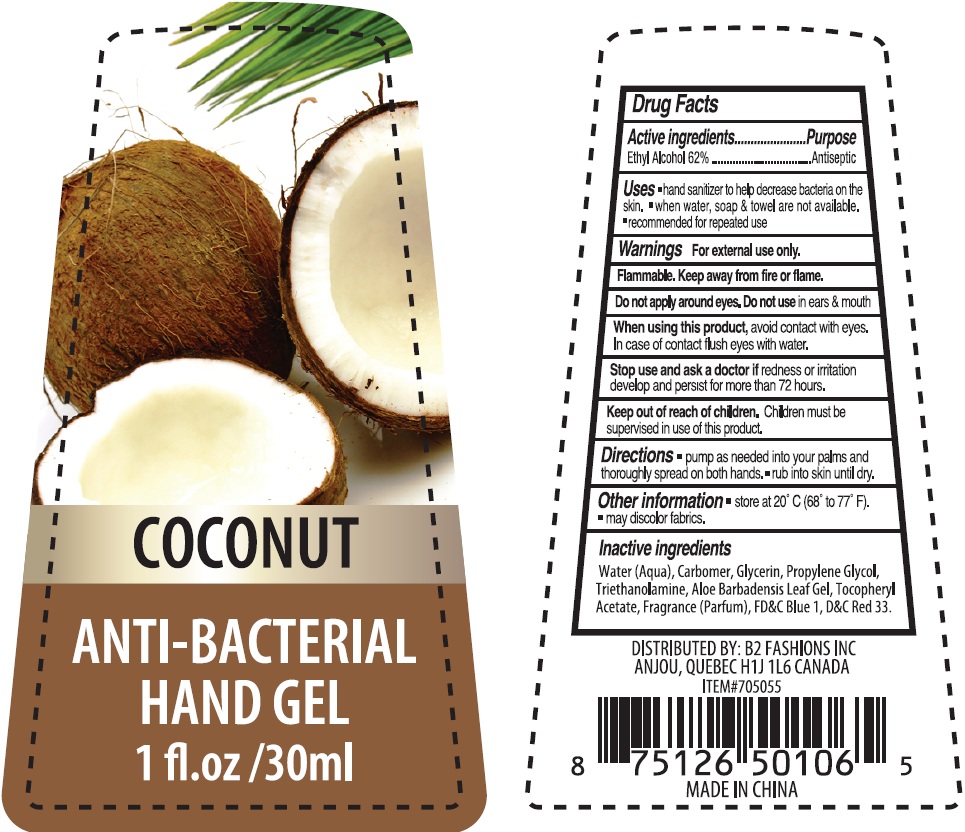Coconut Anti Bacterial Hand Sanitizer | Alcohol Gel Breastfeeding
