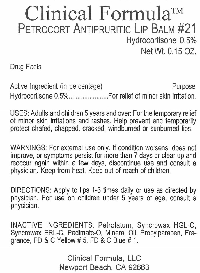 Petrocort Antipruritic Lip 21 | Hydrocortisone Lipstick while Breastfeeding