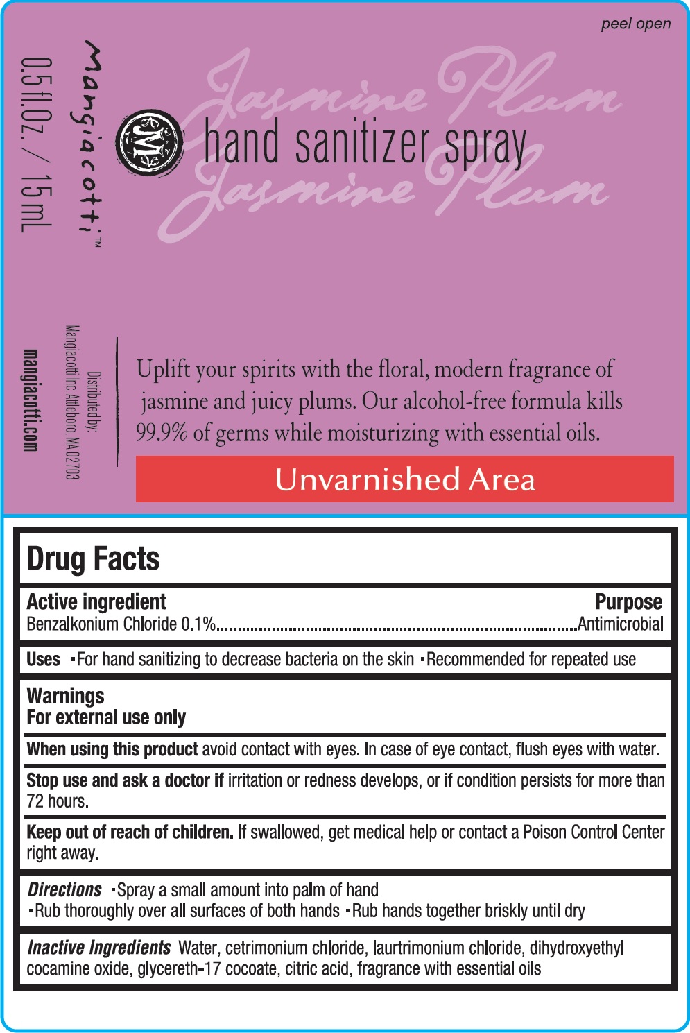 Jasmine Plum Hand Sanitizer | Benzalkonium Chloride Liquid while Breastfeeding