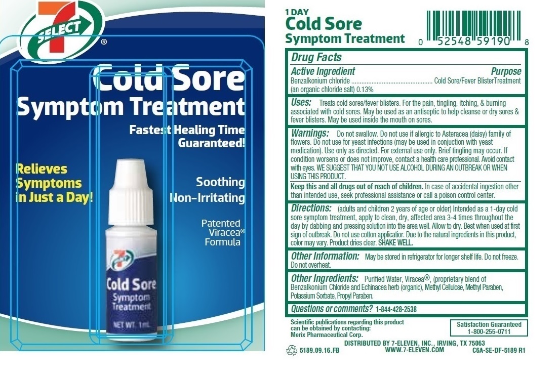 7 Select Cold Sore Symptom Treatment | Benzalkonium Chloride Solution Breastfeeding
