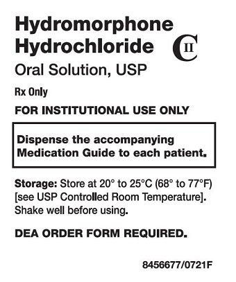 Hydromorphone Hydrochloride Oral Solution Label