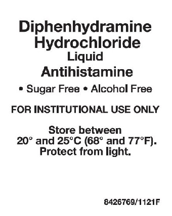 Diphenhydramine Hydrochloride Tray Label