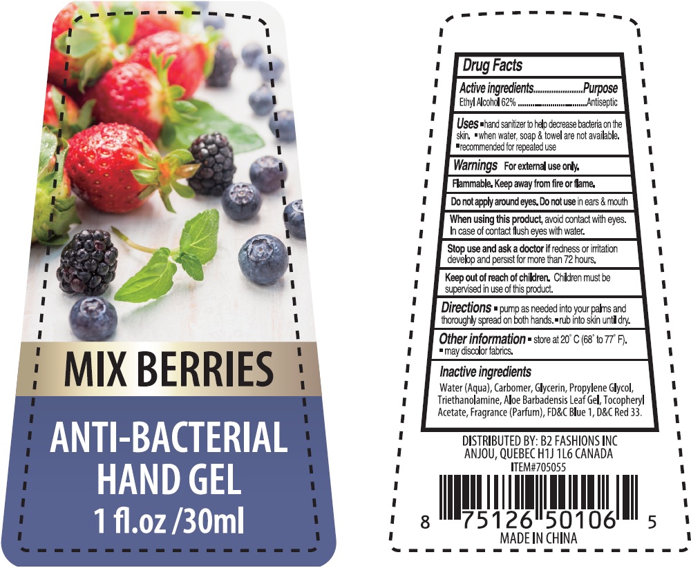 Mix Berries Anti Bacterial Hand Sanitizer | Alcohol Gel Breastfeeding
