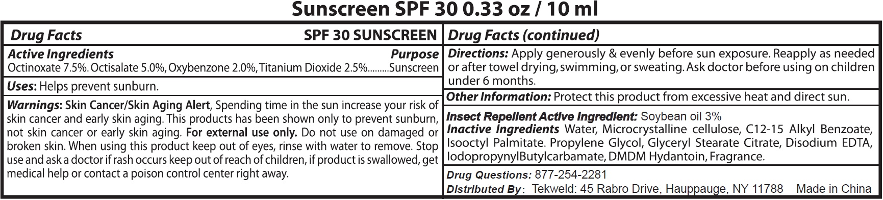 Spf 30 Sunscreen With Soybean while Breastfeeding