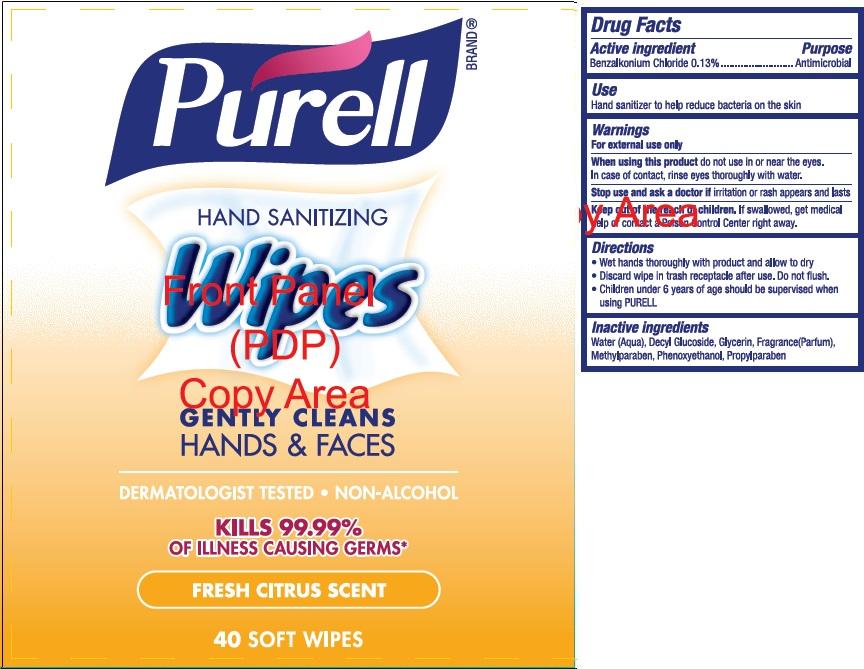 Purell Hand Sanitizing Wipes Fresh Citrus Scent | Benzalkonium Chloride Wipe Liquid Breastfeeding