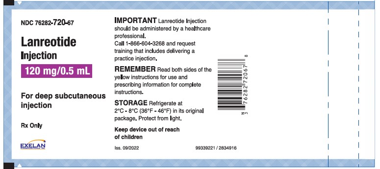 Lanreotide 120 mg pouch label