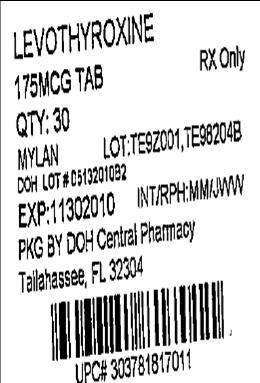 Levothyroxine Sodium Tablets 175 mcg (0.175 mg) 
