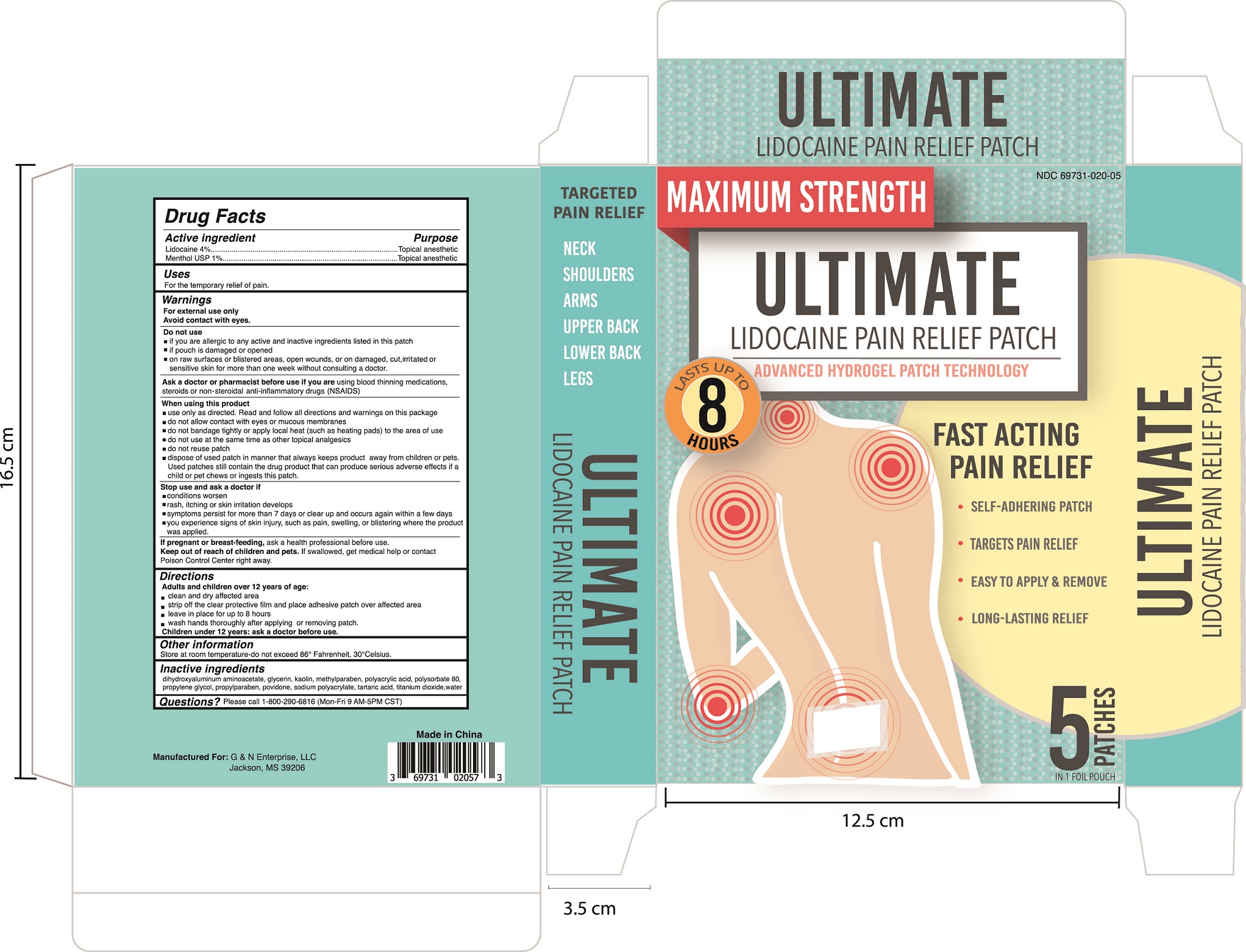 Ultimate Lidocaine Pain Relief Patch | Lidocaine And Menthol, Unspecified Form Patch Breastfeeding
