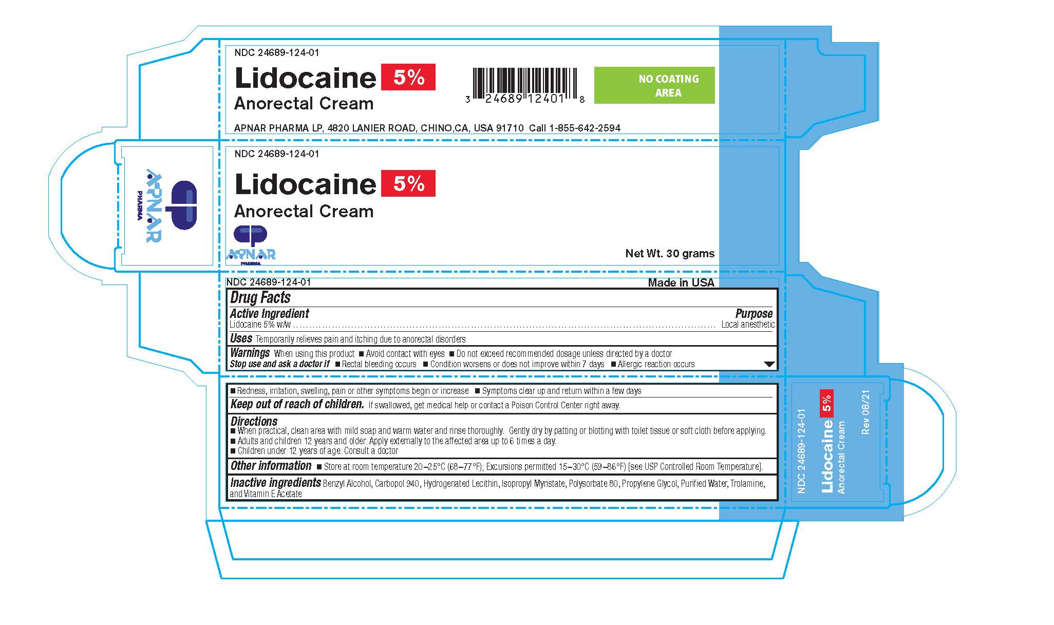 Lidocaine cream caron