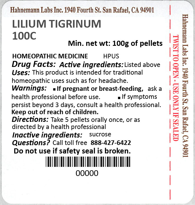Lilium Tigrinum 100C 100g