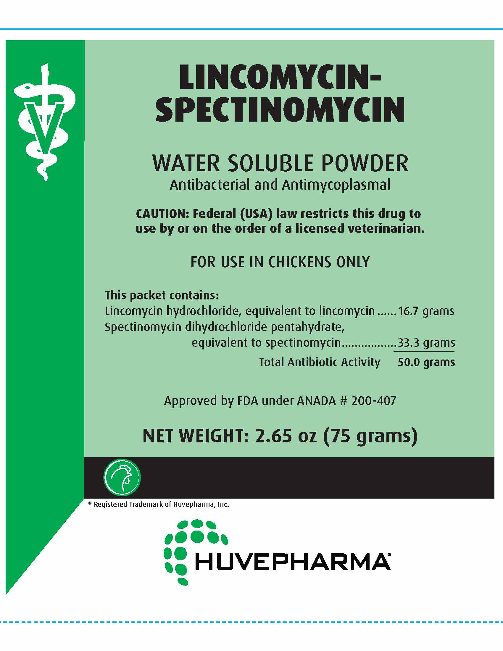 Lincomycin-Spectinomycin Packets Front