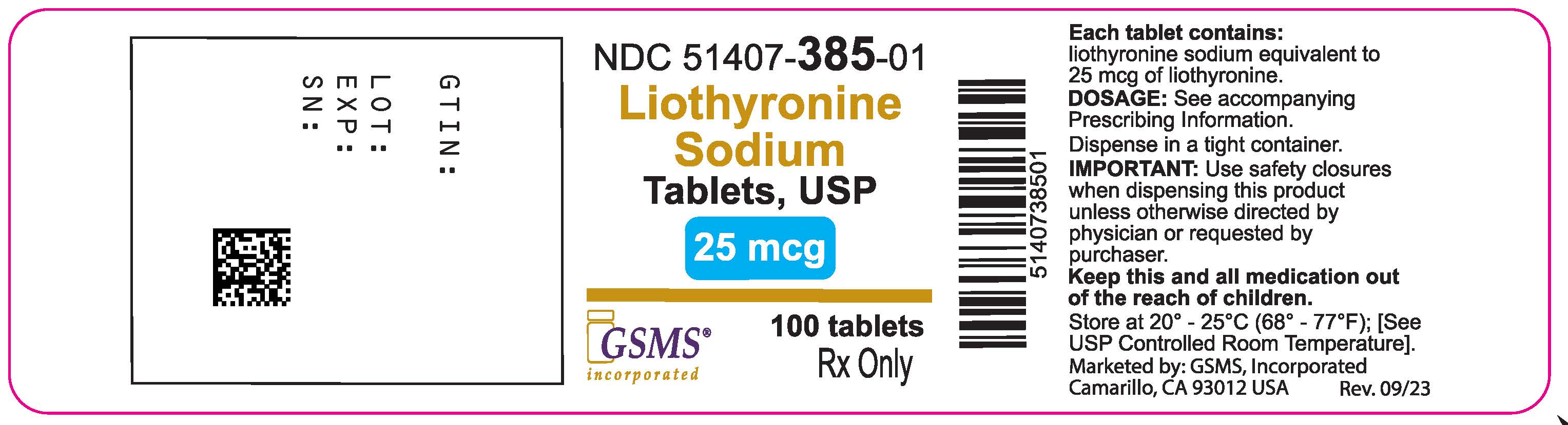 Liothyronine Soidum Tabs - 51407-385-01OL - Rev 0923.jpg