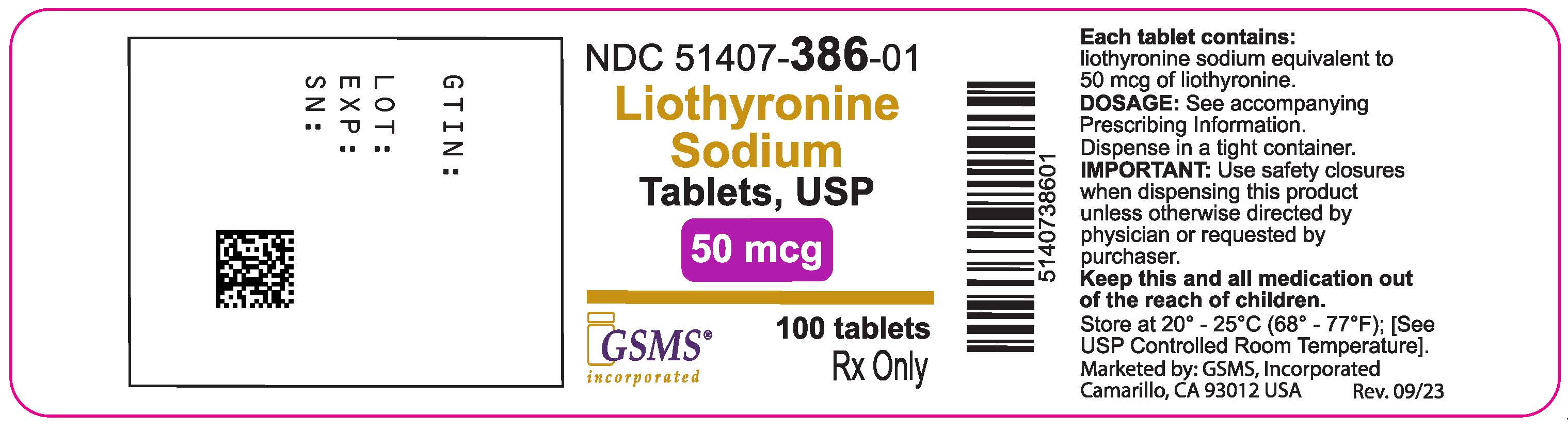 Liothyronine Soidum Tabs - 51407-386-01OL - Rev 0923.jpg