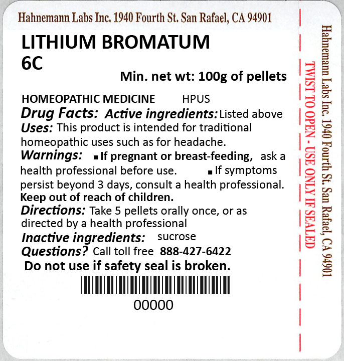 Lithium Bromatum 6C 100g