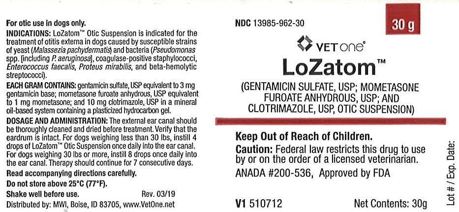 LoZatom 30g Bottle Label