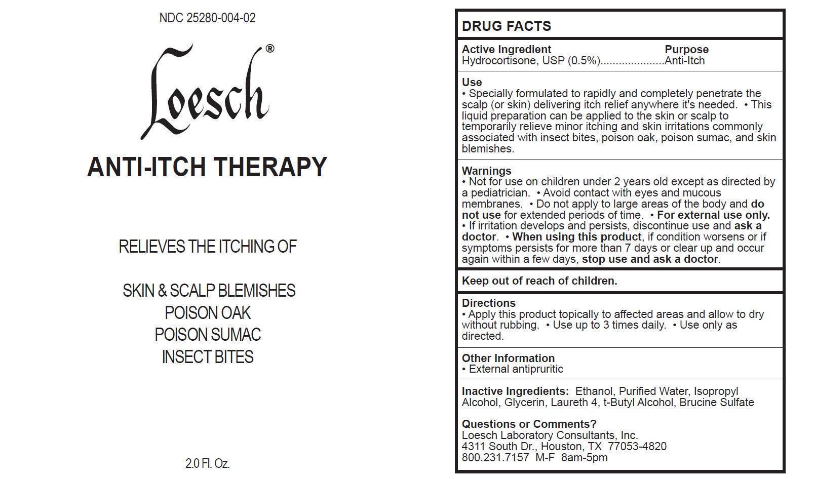 Loesch Anti-itch Therapy | Hydrocortisone Liquid Breastfeeding