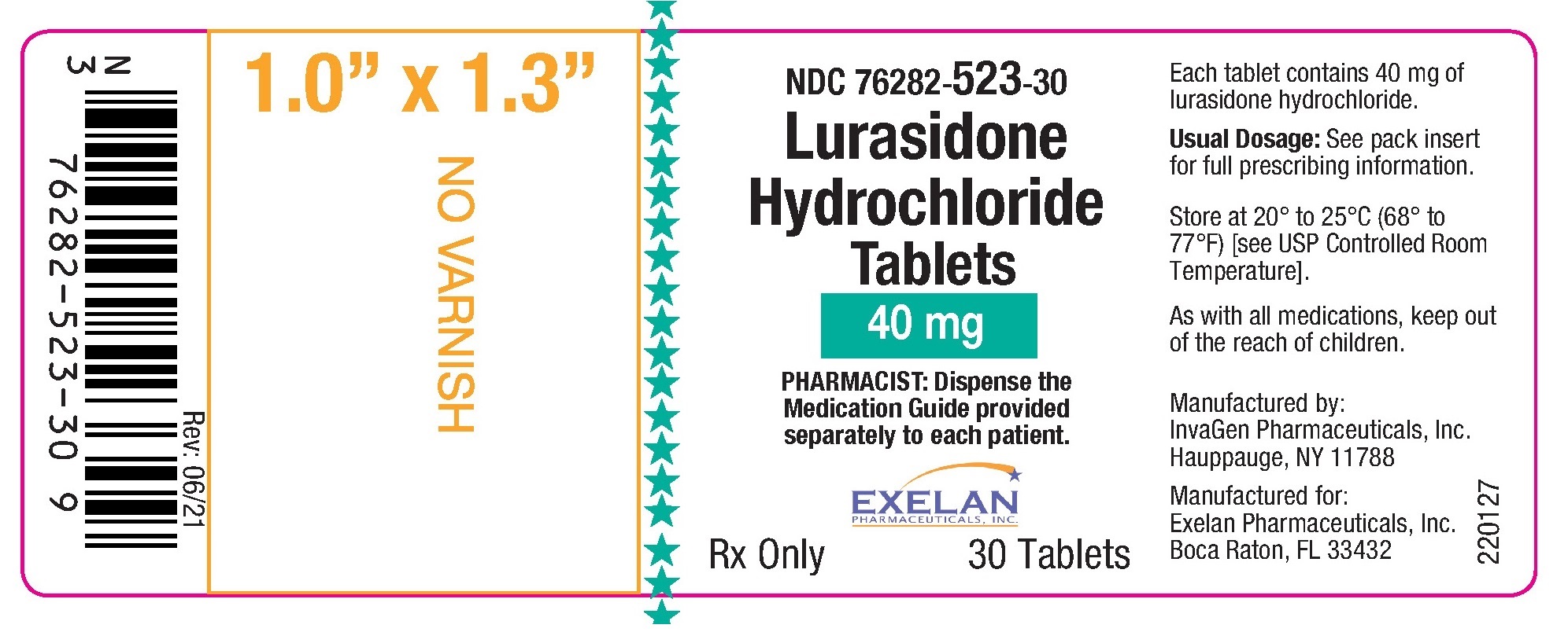 Lurasidone Hydrochloride Tablets_40mg