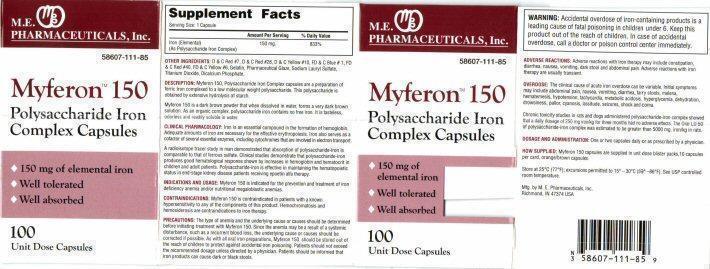 MEPharm Myferon150 Label