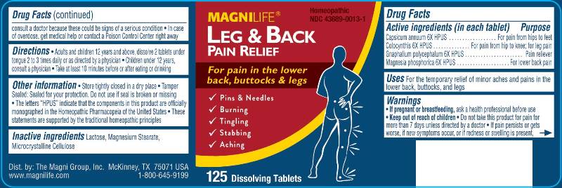 Leg and Back Pain Relief lbl