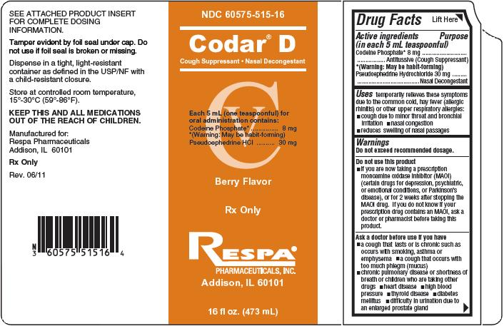 Codar D Packaging