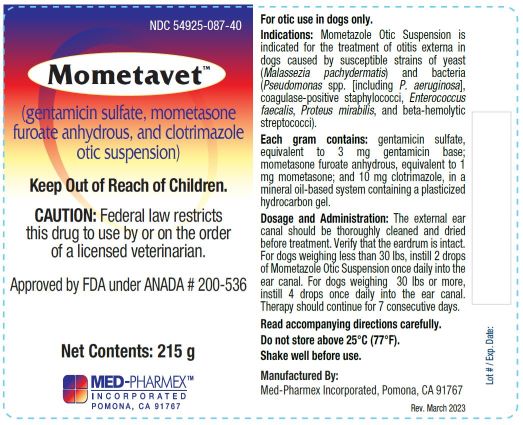 MPX Mometavet 215 g Label