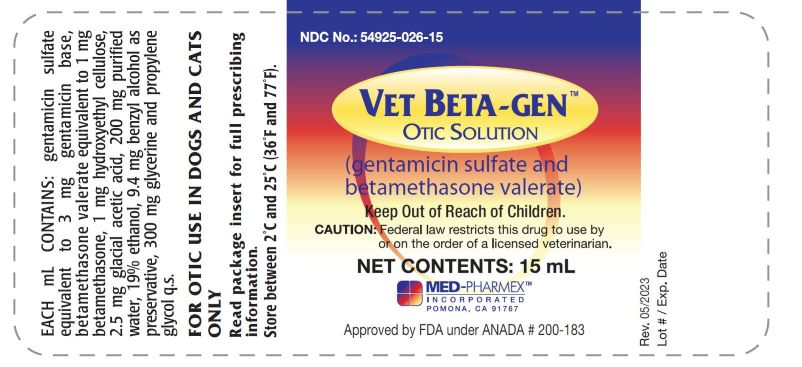 MPX Vet Beta-Gen - 15 mL - Label