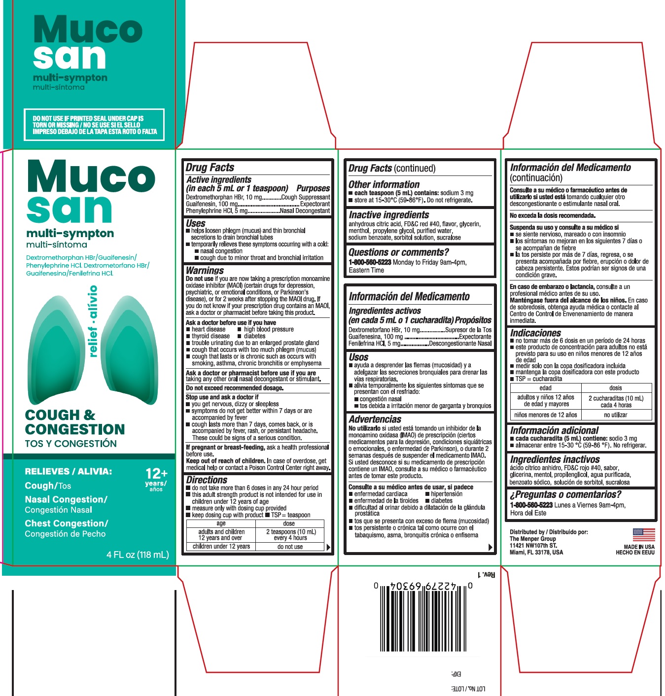 MUCOSAN MULTI SYMPTOM BOX