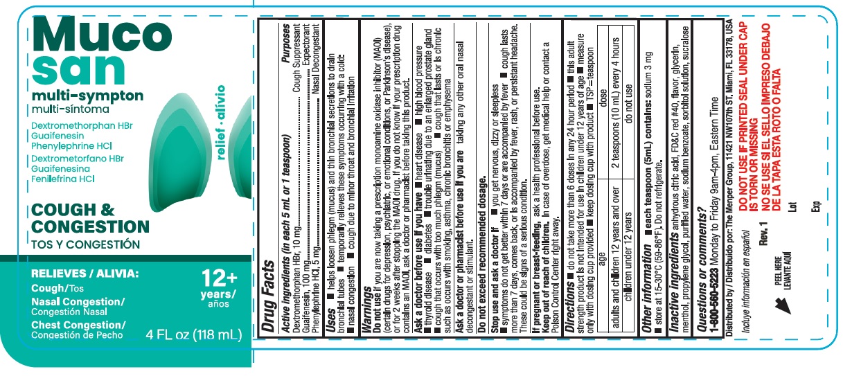 MUCOSAN MULTI SYMPTOM LABEL