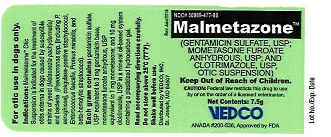Malmetazone 7.5g Bottle Label