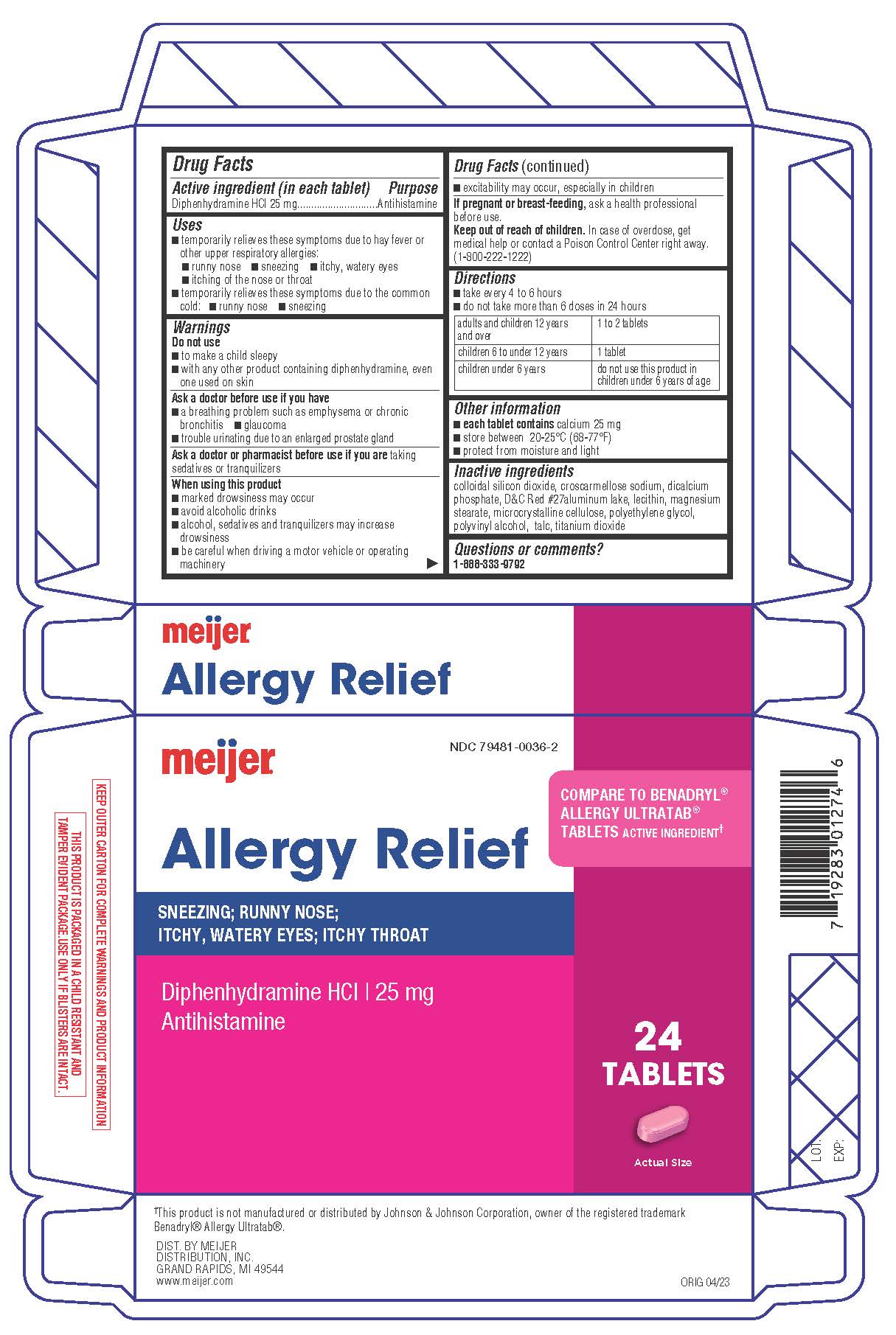 Meijer Allergy 24 CT