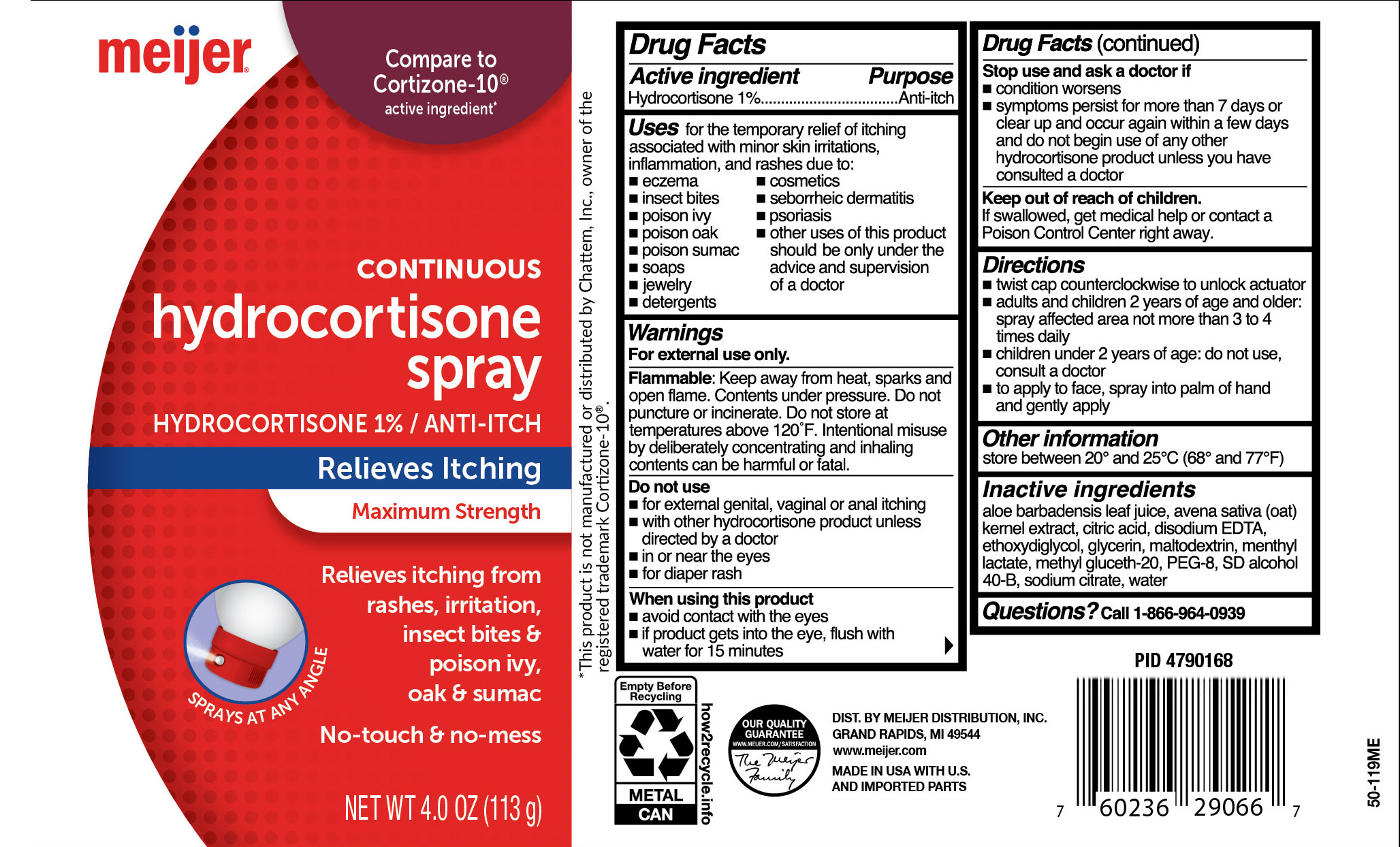 hydrocortisone spray