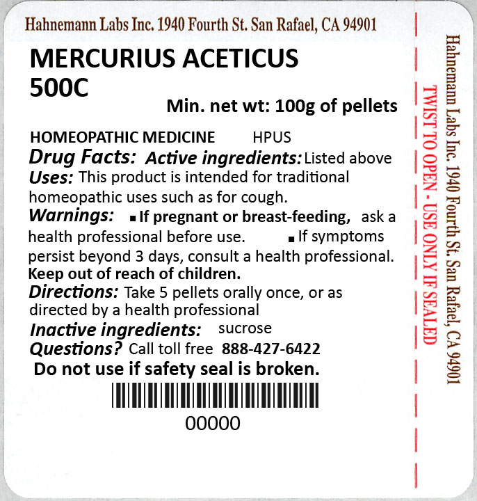 Mercurius Aceticus 500C 100g