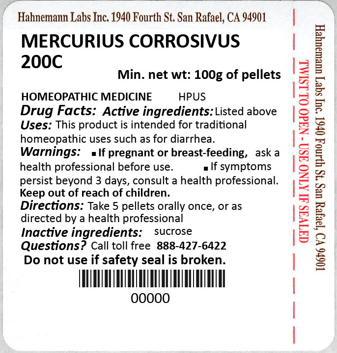 Mercurius Corrosivus 200C 100g