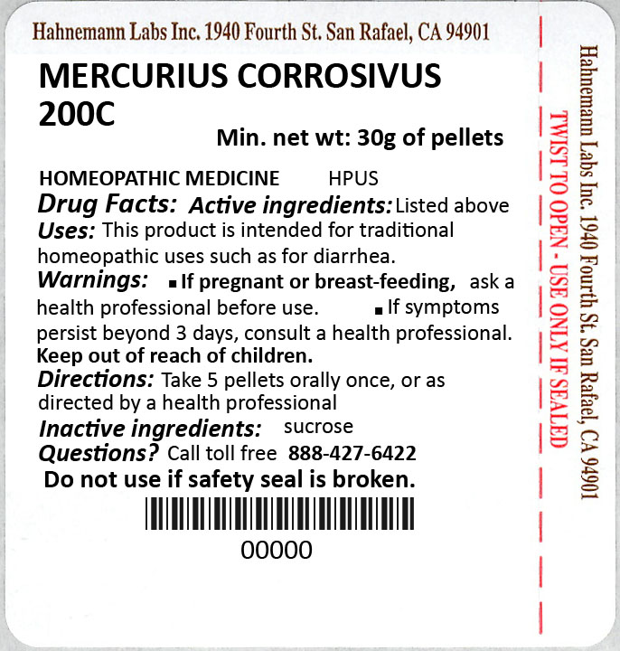 Mercurius Corrosivus 200C 30g