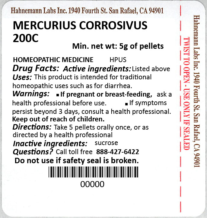 Mercurius Corrosivus 200C 5g