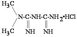 Metformin HCl Structure